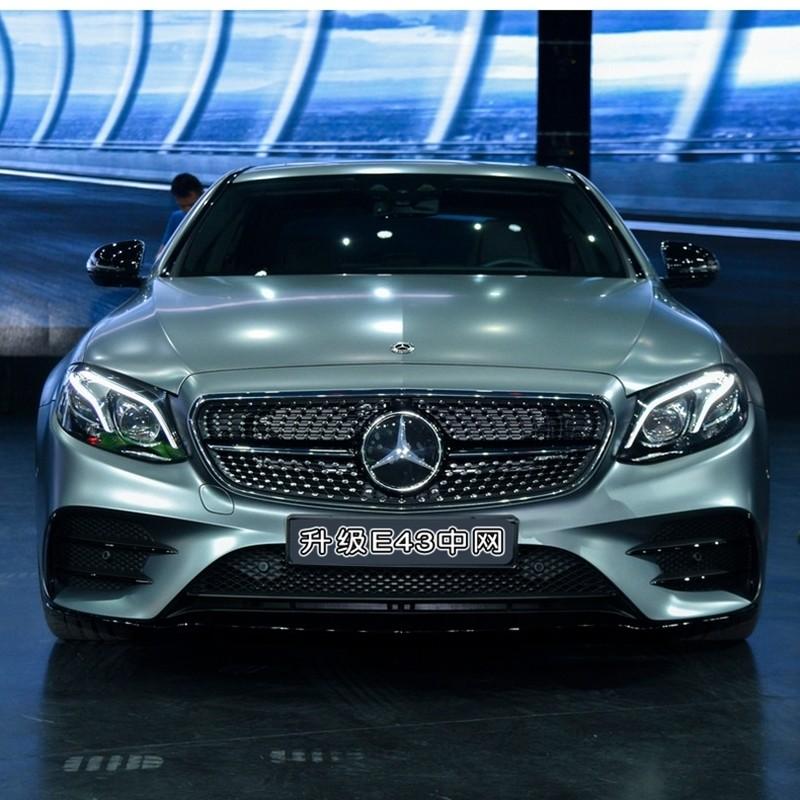 光沢 フロントメッシュグリル フロントグリル メルセデスベンツ Eクラス W213 E200 E300 E250 E320 E350 E43 E450 2016 2017 ABS