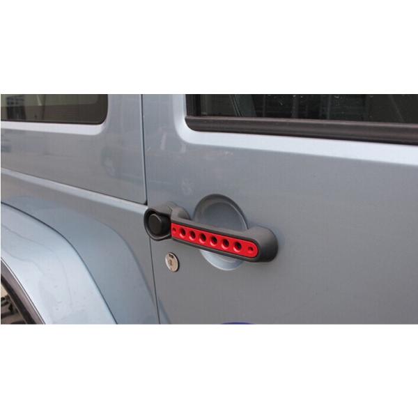 楽天 ジープ Jk ラングラー ドアハンドル トリム カバー レッド 5ドア 領収発行可 即発送可能 Ethiobiz Ussl Co Il
