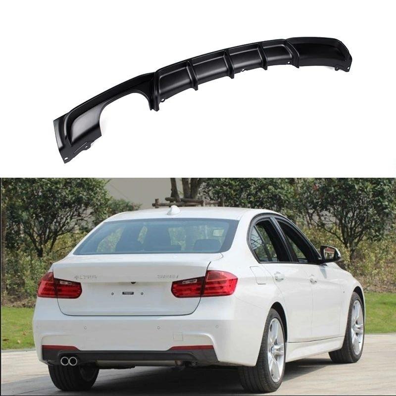 リアー ディフューザー グロスブラック BMW F30 328i M パフォーマンス アンダー リップ AU031