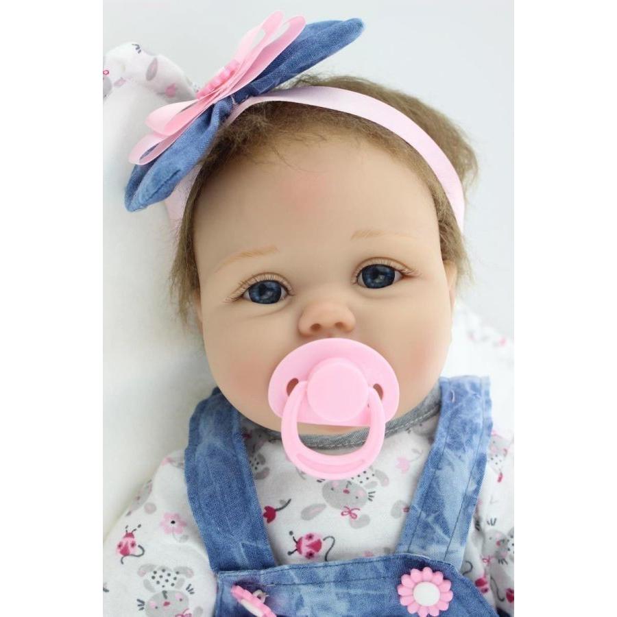 最適な材料 リボーンドール リアル赤ちゃん人形 かわいいベビー人形 ハンドメイド海外ドール 衣装付き ブルーアイ 外国の女の子 ピンク 日本正規品 Diquinsa Com Mx