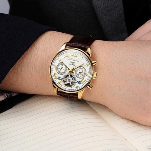 ポイント10倍 海外ブランド 高級腕時計 メンズ ラグジュアリー Carnival 防水 自動巻 機械式腕時計 トゥールビヨン ホワイトレザー 涼風市場 通販 Yahoo ショッピング 新発売の Mtkbrasil Com Br