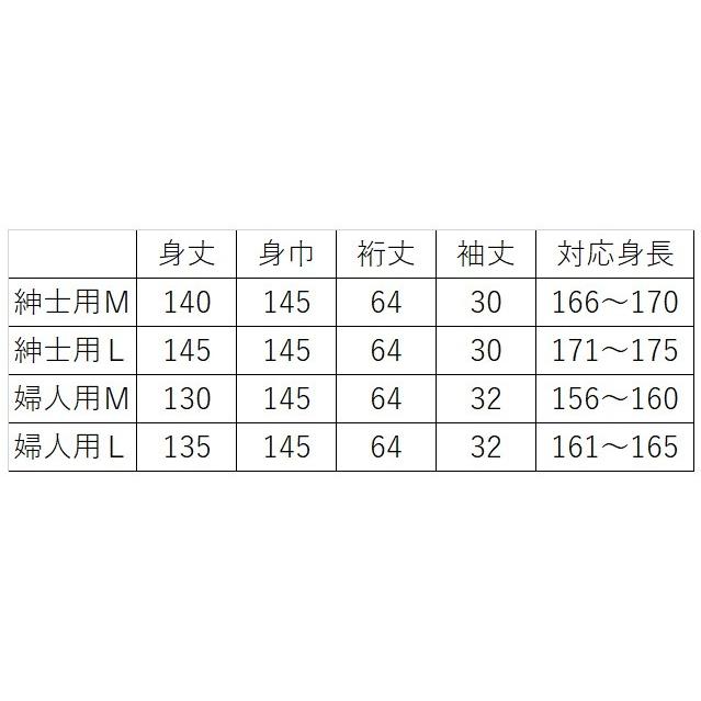 花蕾 二重袷ガーゼ寝巻き（日本製）紳士用 婦人用 M／L ねまき