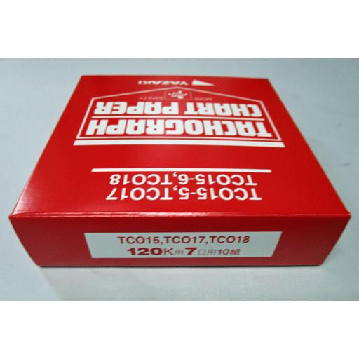 タコグラフチャート紙 7日120km 矢崎総業（赤箱 10組入り