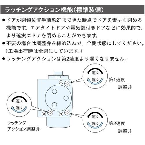 リョービ ドアクローザ S-21 P パラレル型 シルバー/ブロンズ 20