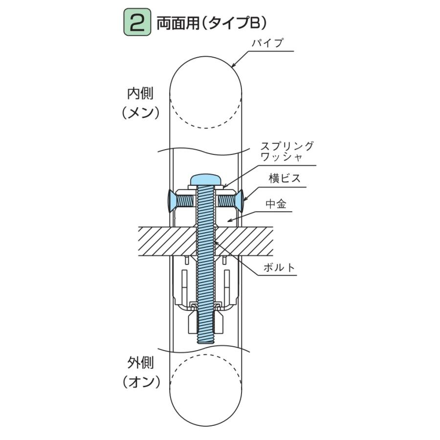 シロクマ SHIROKUMA No.187 丸棒取手 両面用 鏡面磨/ヘアライン