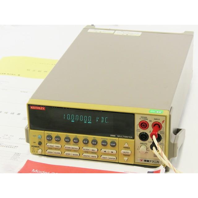 ○デジタルマルチメータ2000/ケースレーKEITHLEY/6.5桁/6桁半/校正日 