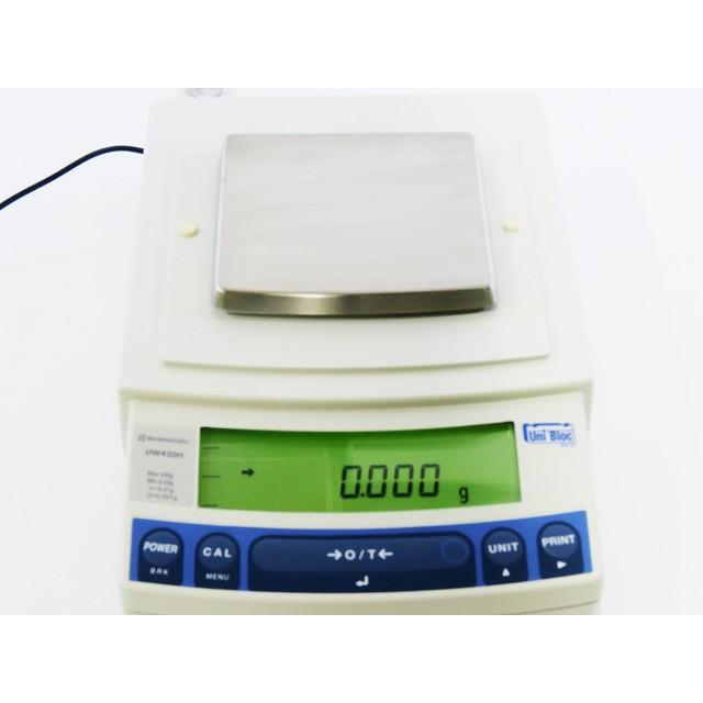 ○精密電子天秤UW420H/秤量420g/最小表示0.001g/内部校正/校正用分銅