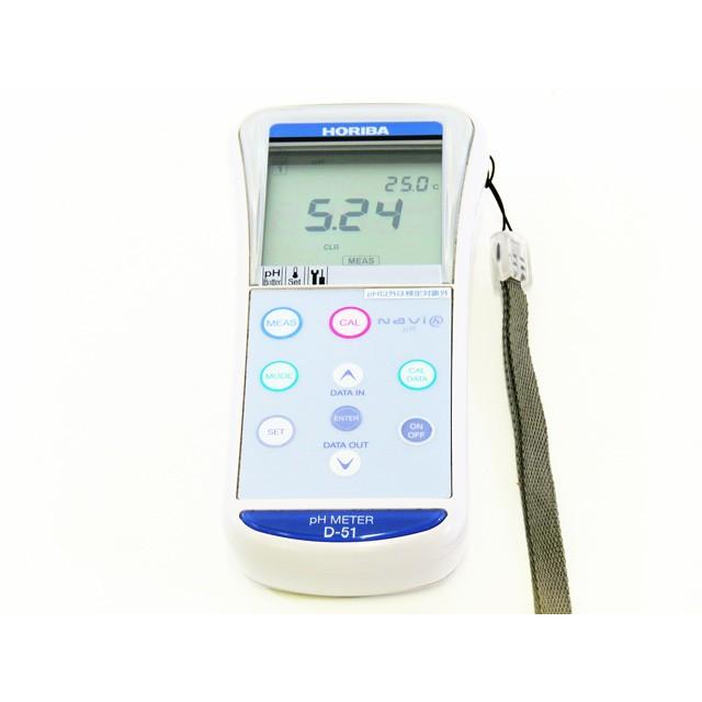 ○pHメーターD-51＋新品/防水pH電極9625-10D/ハンディータイプ/3点校正