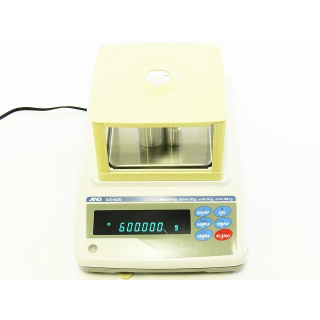 ○A&D/AND/精密電子天秤GX-600/秤量610g/最小表示0.001g/内部分銅校正 