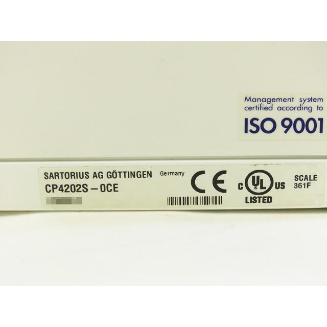 ○ザルトリウス/精密電子天秤CP4202S-0CE/秤量4200g/最小表示 ○ザルトリウス/精密電子天秤CP4202S-0CE/秤量4200g/最小表示