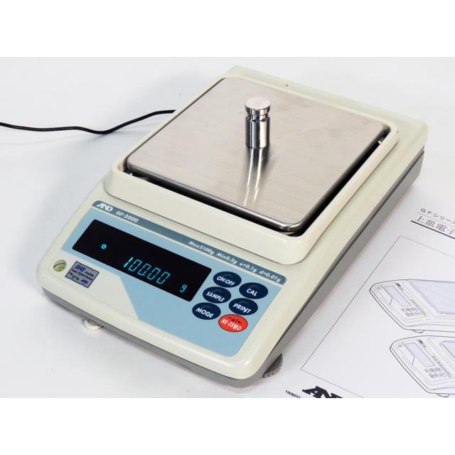 ○A&D/AND/精密電子天秤GF-2000/秤量2100g/最小表示0.01g/個数 ○A&D/AND/精密電子天秤GF-2000/秤量2100g/最小表示0.01g/個数