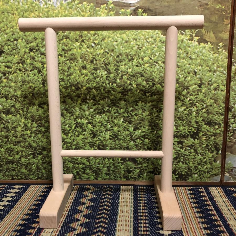 木製撞木（帯掛け・反物掛け）45cm 白木（無塗装） : SUZUKIMOKOJO