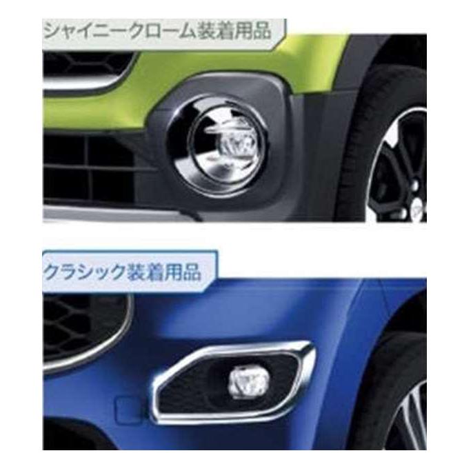キャスト メッキ フォグランプガーニッシュ ダイハツ純正部品 パーツ