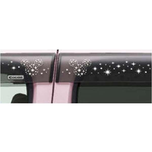 ミラココア ミドルバイザー ディズニー ダイハツ純正部品 パーツ オプション 高い素材