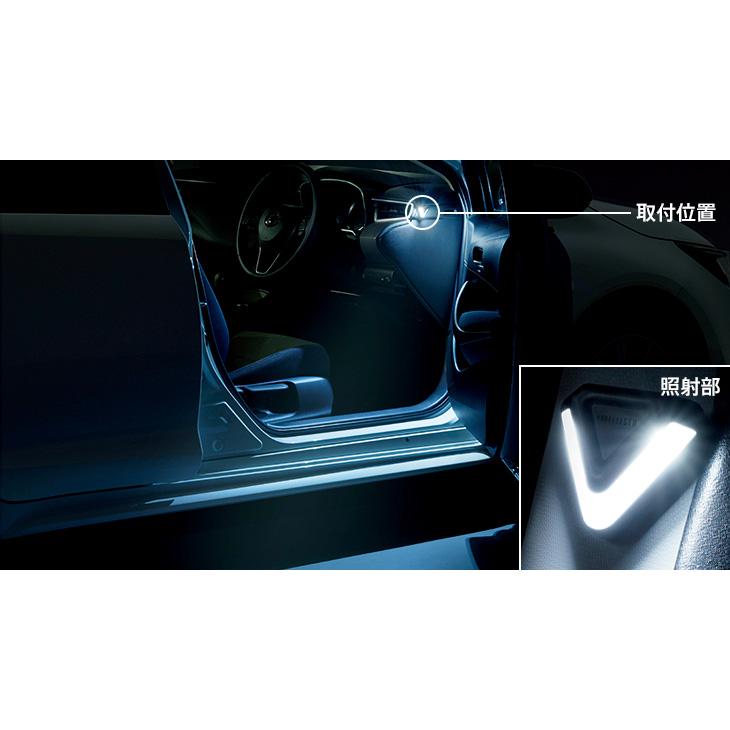 プリウス モデリスタLEDスマートフットライト 純正 オプション 車 プリウス モデリスタLEDスマートフットライト 純正 オプション