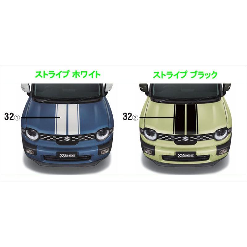 クロスビー フードデカール ※ストライプ スズキ純正部品 MND1S パーツ