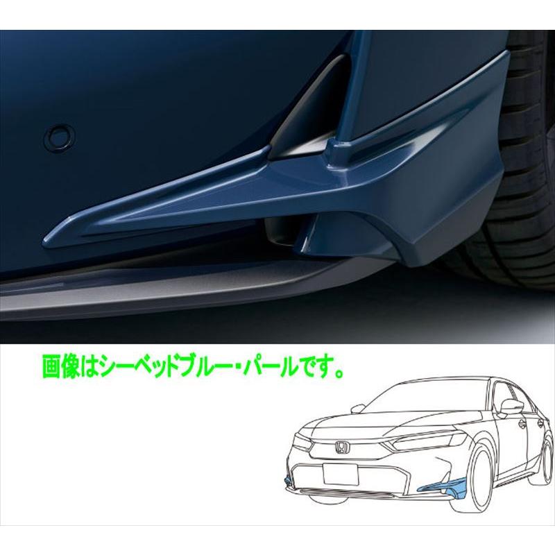 シビック fl1 純正オプション フロントバンパーガーニッシュ ブラック シビック フロントバンパーガーニッシュ ※特別色 ※左右セット