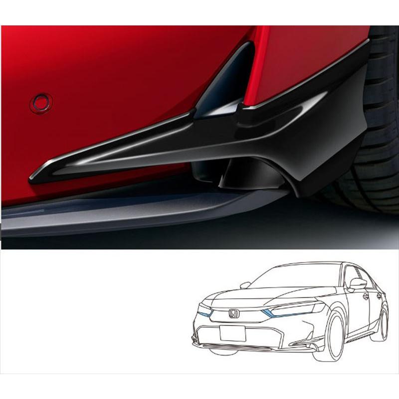 シビック fl1 純正オプション フロントバンパーガーニッシュ ブラック シビック fl1 純正オプション フロントバンパーガーニッシュ ブラック