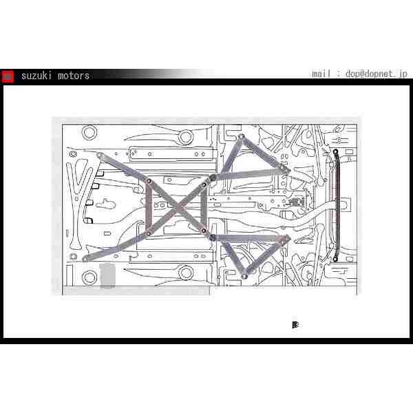 読み込むはやりっ児 クロスメンバーバー（後押し）  マツダ文句なし部分品 部分品 オプション 車、バイク、自転車-自動車-駆動系パーツ