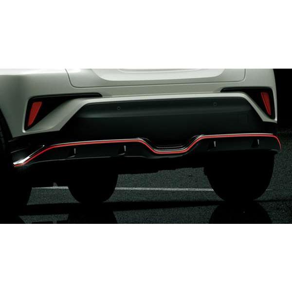 C-HR リヤバンパーガーニッシュ（ブラック/レッドモール） トヨタ純正