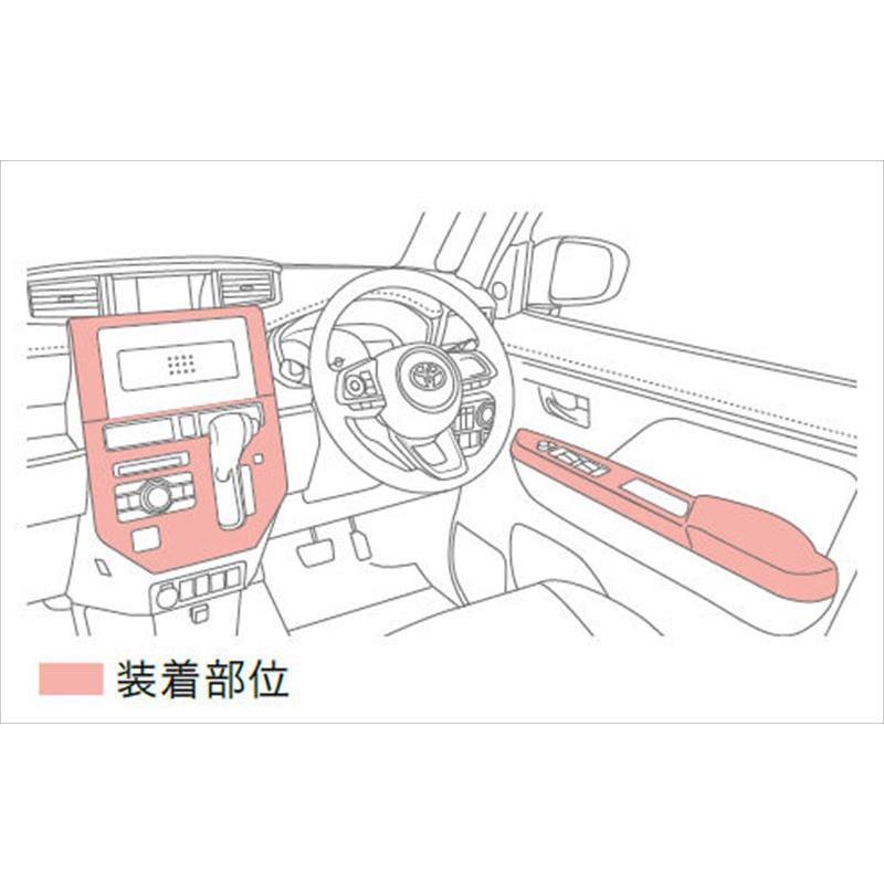 ルーミー インテリアパネルセット ※ピアノブラック調 トヨタ純正 ルーミー インテリアパネルセット ※ピアノブラック調 トヨタ純正