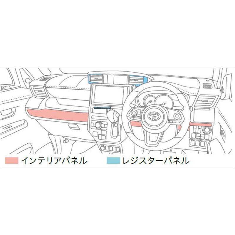 トヨタ 純正　ルーミー タンク 前期 モデリスタ インテリアパネルセット ブ ルーミー MODELLISTA インテリアパネルセット トヨタ純正部品
