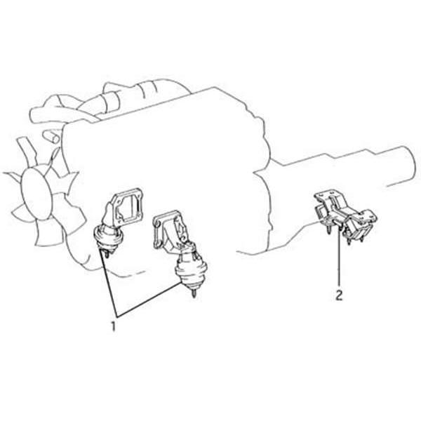 TRD エンジンマウント（1個） RR ＊図No.2 [ 12371-JA800] スープラ JZA80 GA70 MA70 JZA70 適合 ...