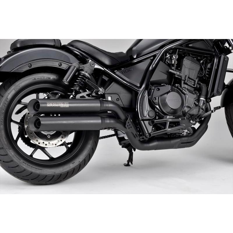 レブル1100用 モリワキ クロスツインフルエキゾースト ブラック