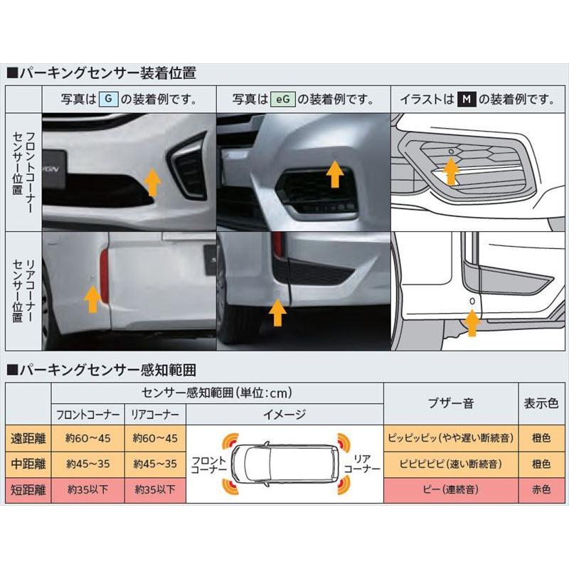 ホンダ　ステップワゴンスパーダ　フロントセンサーキット ステップワゴン パーキングセンサー用のフロントコーナーセンサーのみ