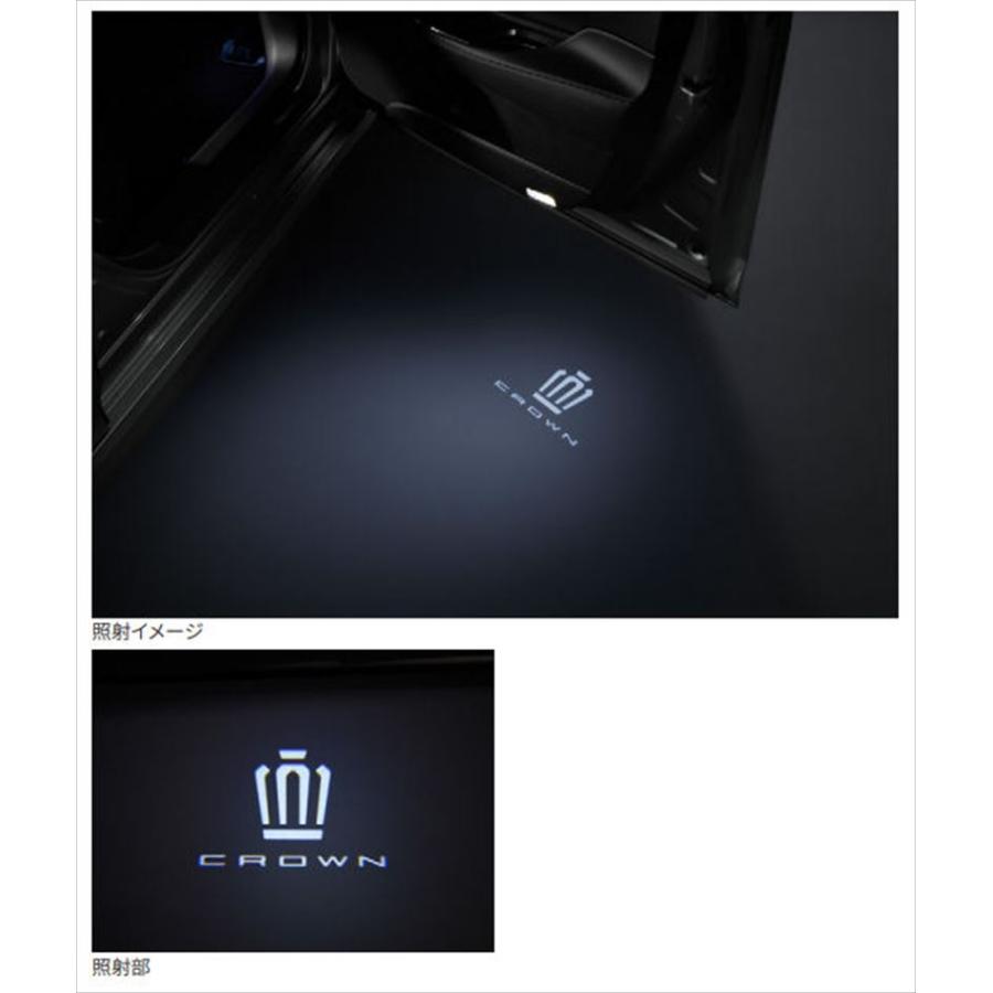 クラウンセダン プロジェクションカーテシイルミ トヨタ純正部品