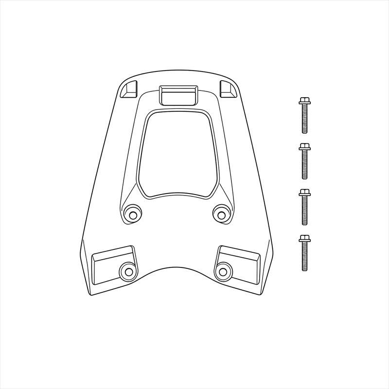 PCX160 トップボックス取付ベース ※トップボックスとキーシリンダー 