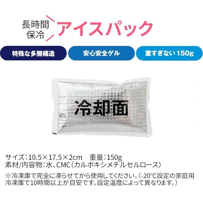 アイスパック 2個セット アイスベスト 予備 保冷剤 熱中症対策 作業服のインナーに｜suzukiseni｜02