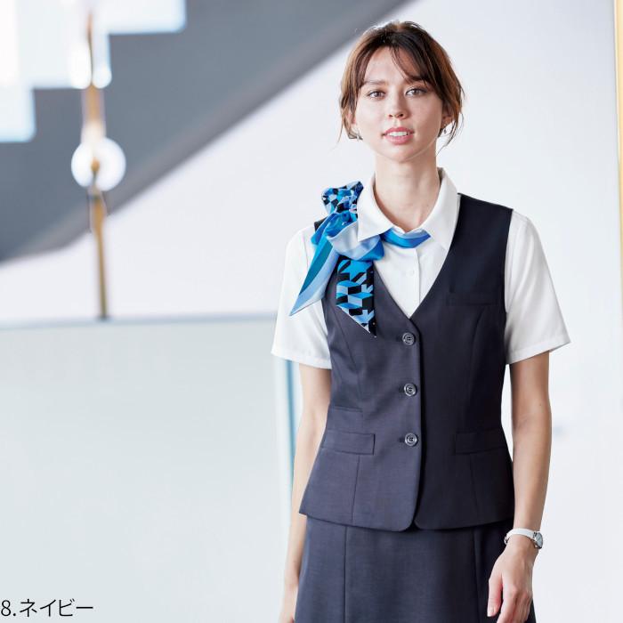 ボンマックス（BONMAX） 事務服 ベスト BCV1706 BONMAX : つなぎ・白衣