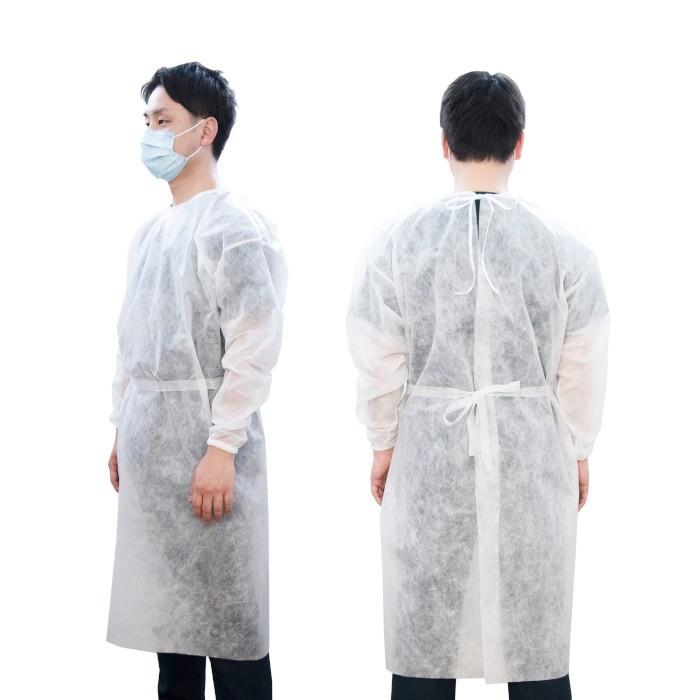 防護服 使い捨て 医療用 アイソレーションガウン 日本製 100枚 セット