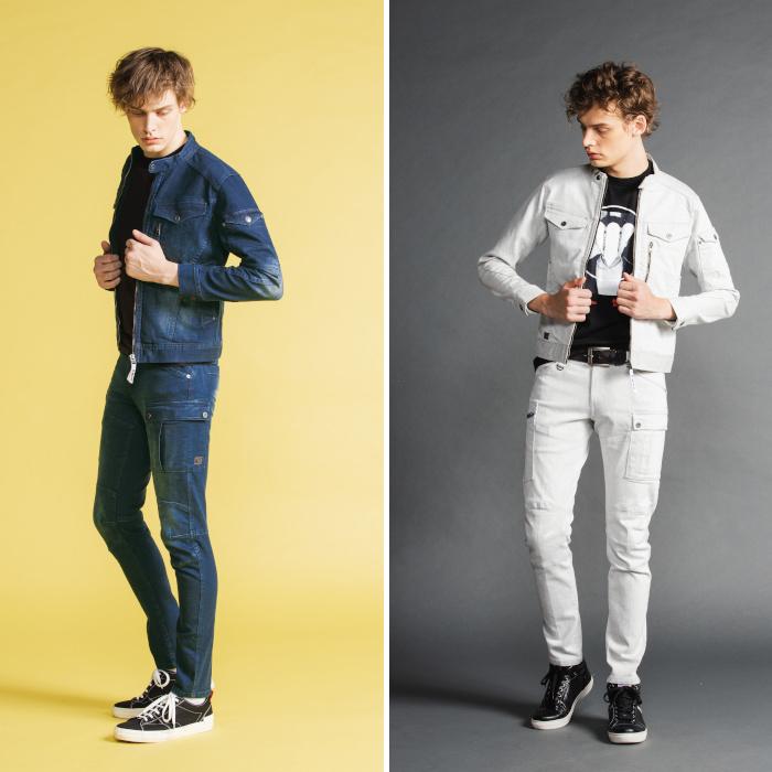 I'Z FRONTIER 作業着上下セット ストレッチ ジャケット カーゴパンツ