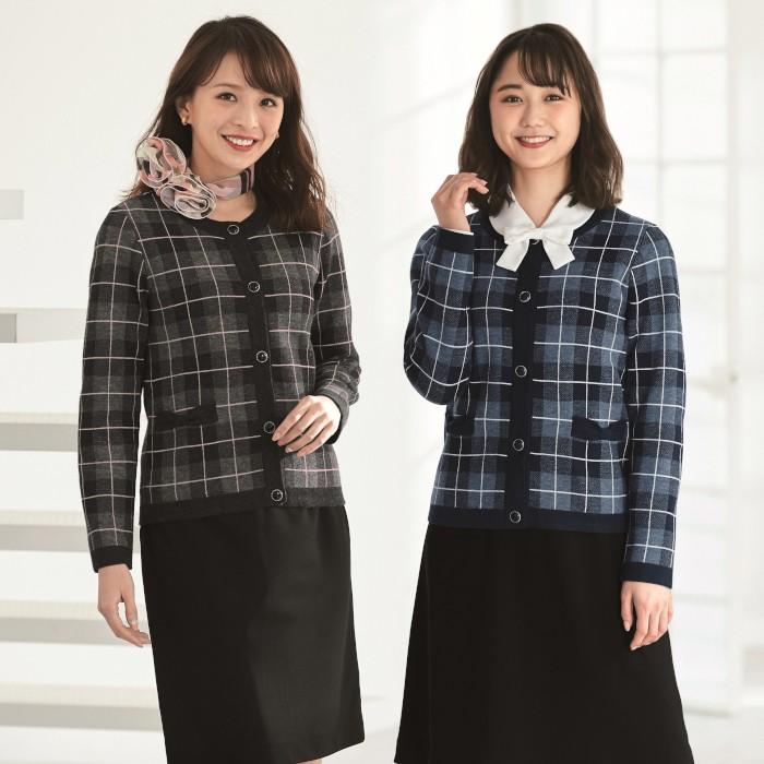 ジョア 事務服 ニットジャケット 81800 enjoie : つなぎ・白衣・事務服