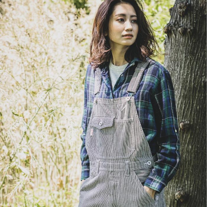 サロペット 作業着 オーバーオール おしゃれ ヒッコリー 大きいサイズ 人気 Ge 807 Sk Ge807 つなぎ 白衣 事務服のスズキ繊維 通販 Yahoo ショッピング