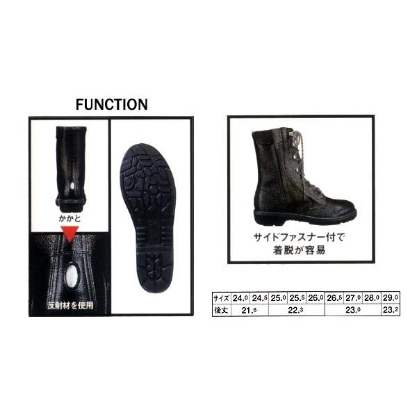 安全靴 ブーツ サイドファスナー付の牛革ワークブーツ！長編上 XEBEC