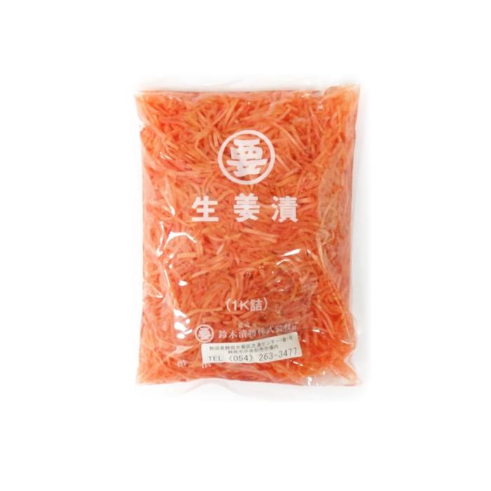 NO10薄紅生姜 (800g×10袋) 鈴木漬物 送料無料 ※受注発注の為、2週間程お待たせ可能性有。※一斗缶発送です。