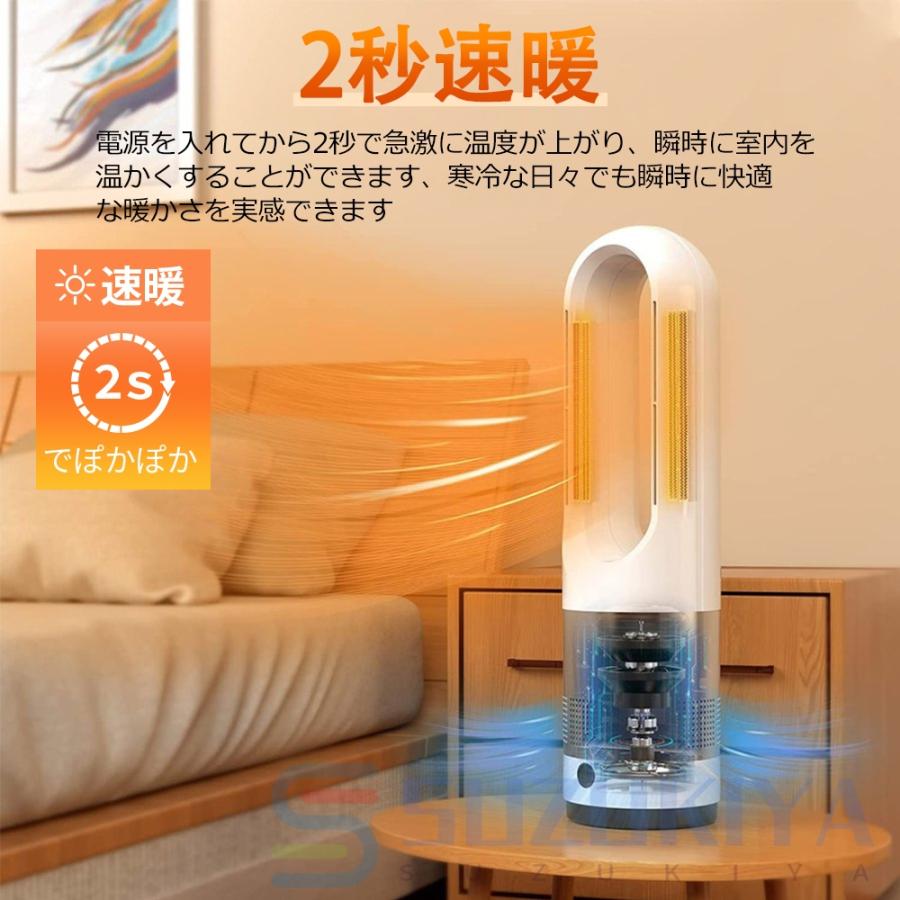 セラミックヒーター 速暖 省エネ 羽なし 足元 冷暖兼用 電気 セラミックヒーター 速暖 省エネ 羽なし 足元 冷暖兼用 電気