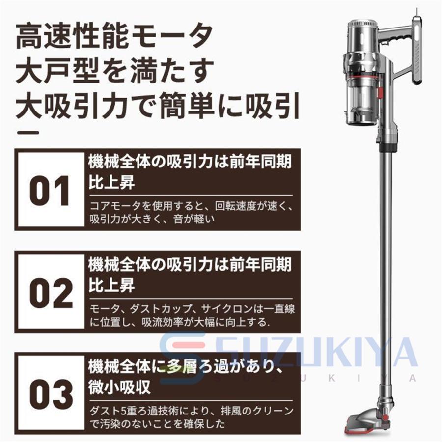 掃除機 吸引力 コードレス 強力 サイクロン 20000pa自立式 5WAY 掃除機 吸引力 コードレス 強力 サイクロン 20000pa自立式 5WAY