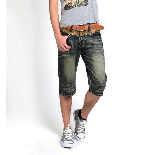 メンズ7分丈デニムパンツ カプリパンツ ハーフパンツ夏カジュアル五分丈ジーンズ男性ジーパン ロールアップ半ズボン クロップドパンツ全店二点 Nj2oddcopx ボトムス パンツ Pfsko Ukim Edu Mk