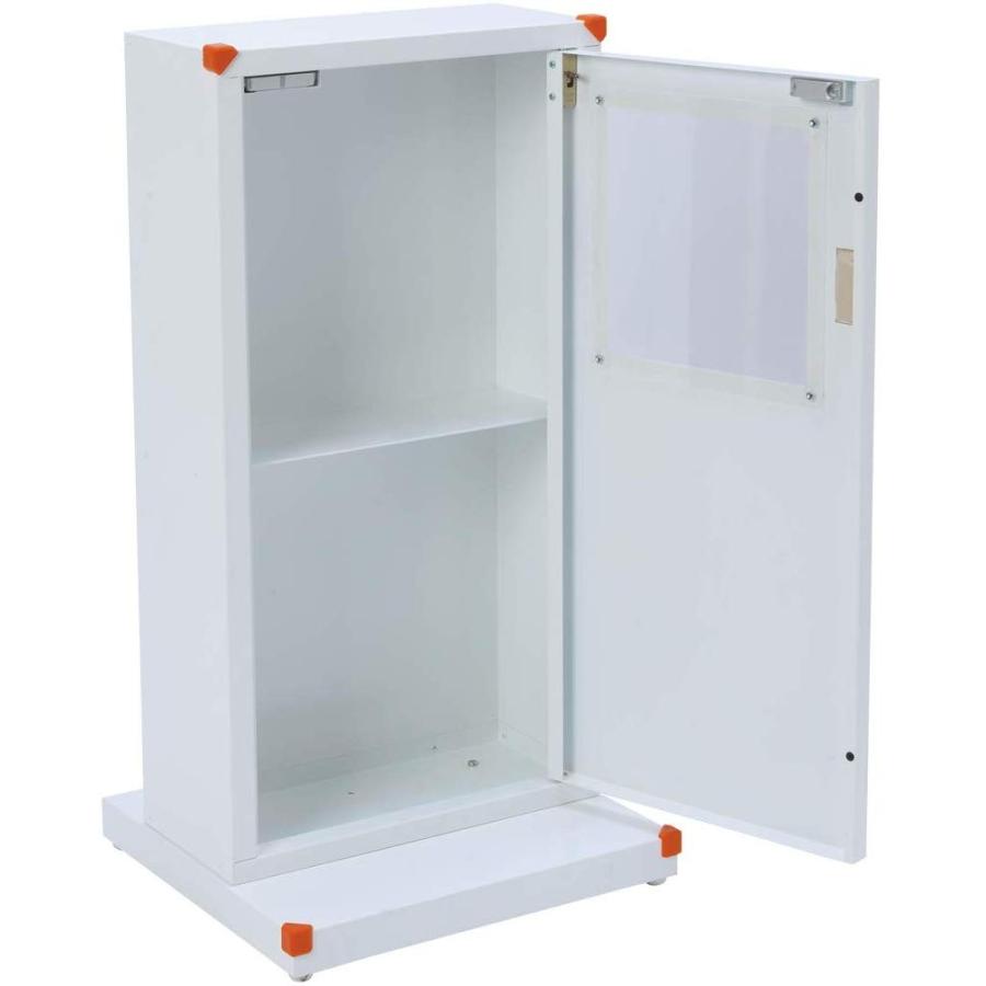 置物 コレクション インテリア AEDケース ＆ 収納ボックス セット AED収納ボックス スタンド 自立タイプ 高さ80cm ロータイプ : 鈴盛