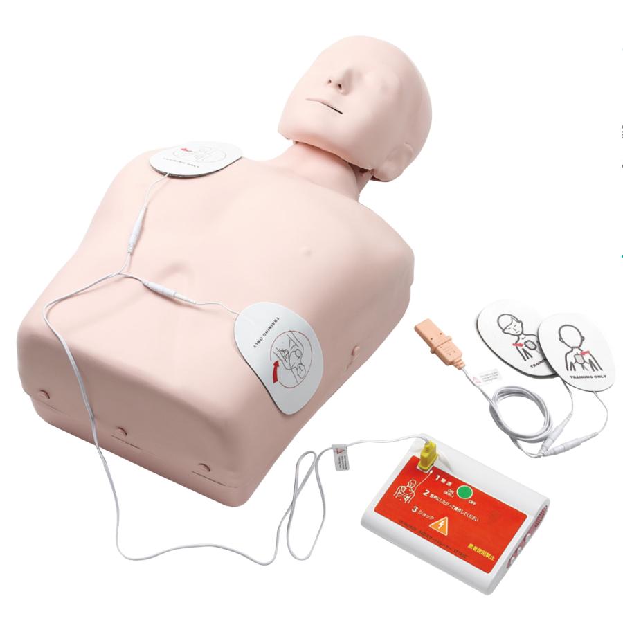 心肺蘇生 訓練用人形 JAMY-P + AED スマート トレーナー ST120C セット  