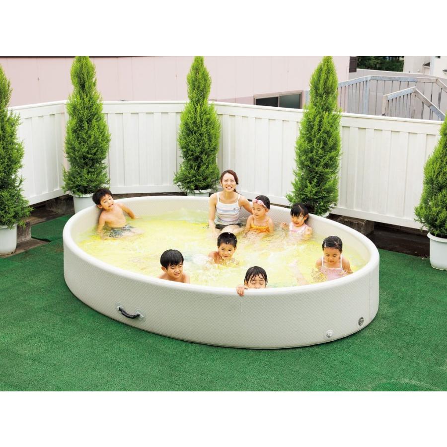 ミラクル プール 大型 楕円形 水遊び時14名利用可