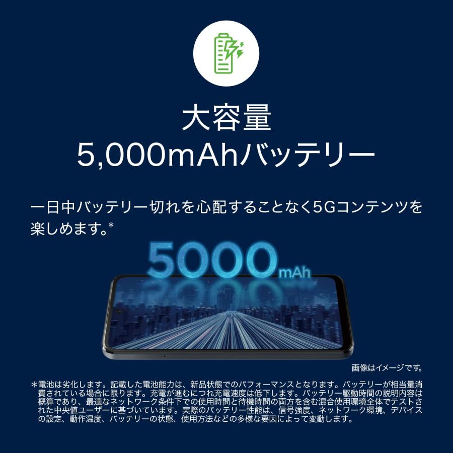 Motorola(モトローラ) Motorola moto g53j 5G インクブラック【正規代理店品】 PAYB0000JP/A 単品の画像