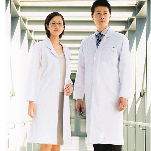 女性用 白衣 シングル Mサイズ WH2212 ドクターコート 白 ホワイト レディース 医療用 WHISeL｜suzumori
