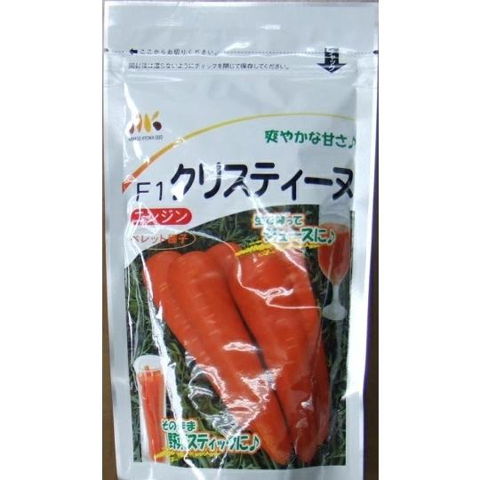 未開封 F1クリスティーヌ ニンジン ペレット種子 1万粒 2袋　コート種子 野菜種子 ニンジン「クリスティーヌ」 ペレット1万粒（ヴィルモラン