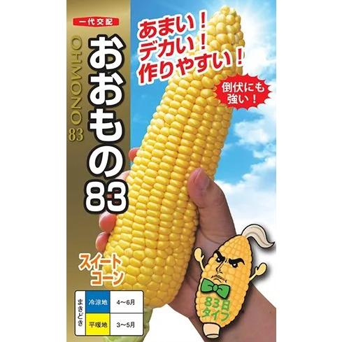 野菜種子 スイートコーン「おおもの83」 200粒（ナント種苗）【送料