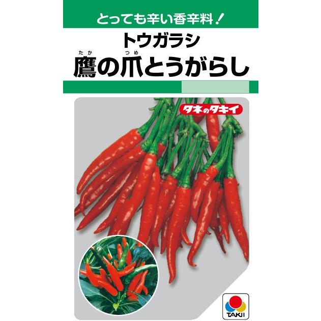 野菜種子 トウガラシ「鷹の爪」 360粒（タキイ種苗）【送料込み